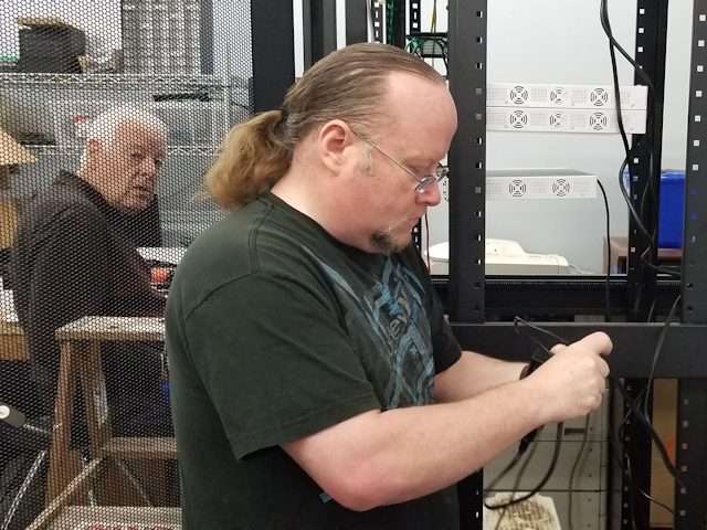Joe Fixing Some Wires